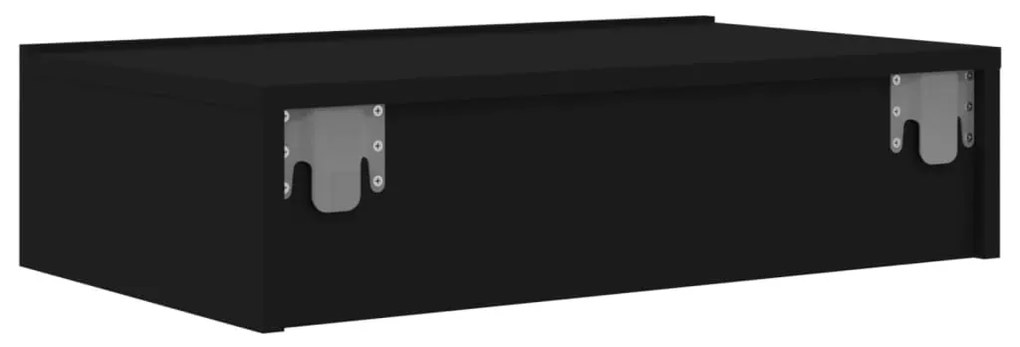 Mobile Porta TV con Luci LED Nero 60x35x15,5 cm