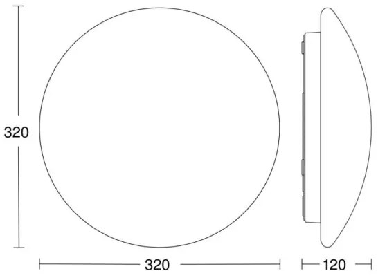 Steinel 056087-LED Plafoniera da bagno RSPROP2 LED/15,5W/230V 4000K IP54