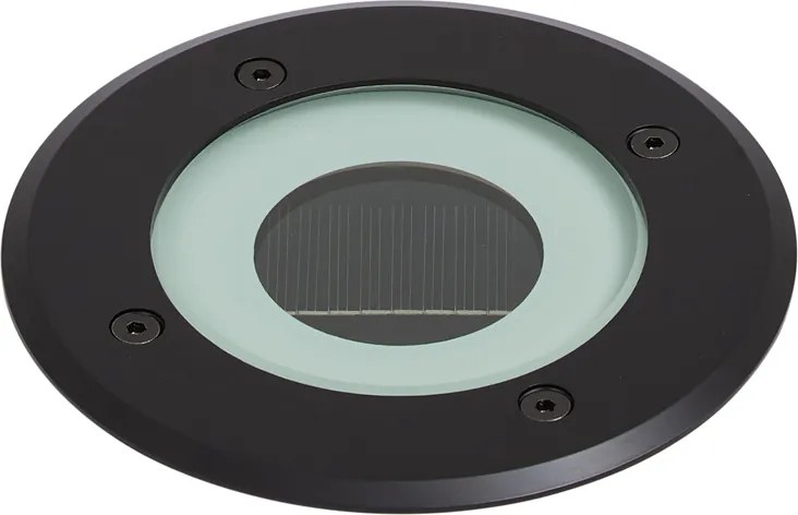 Faretto da terra moderno nero con LED ricaricabile solare IP65 - Solyx