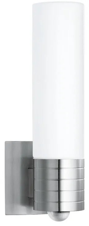 Applique LED moderno da esterno L260 grigio IP44, con sensore di movimento luce bianco caldo 700 lumen, STEINEL