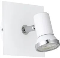 Spot Moderno Tamara 1 In Acciaio Bianco 1 Luce Gu10 3W Ip44