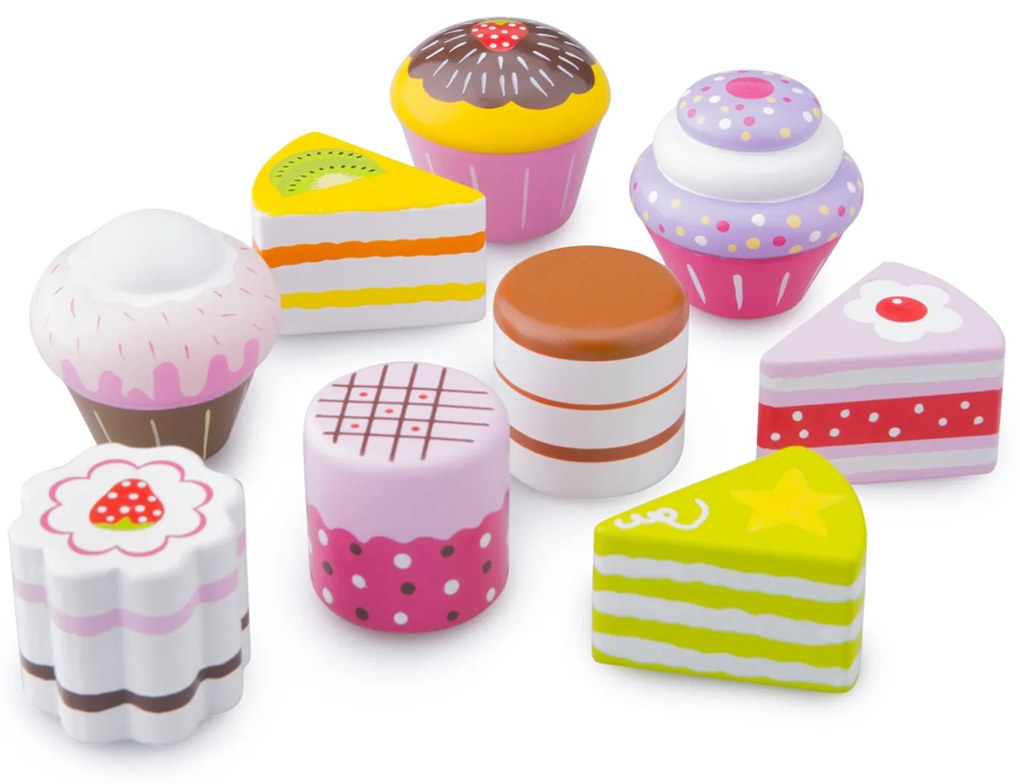 Set in legno - pasticcini in confezione regalo