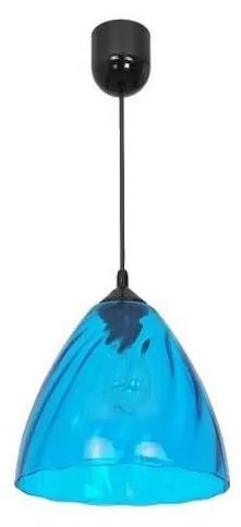 Lampadario a sospensione con filo FLASH 1xE27/60W/230V blu