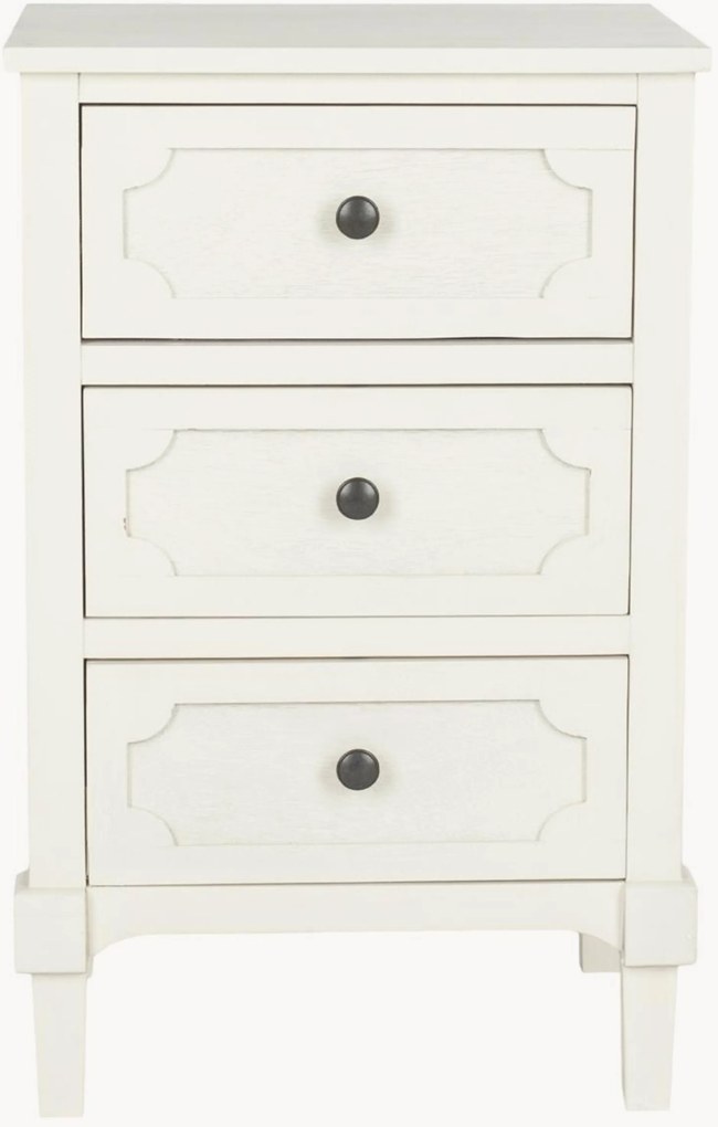 Comodino in legno con cassetti Rosaleen