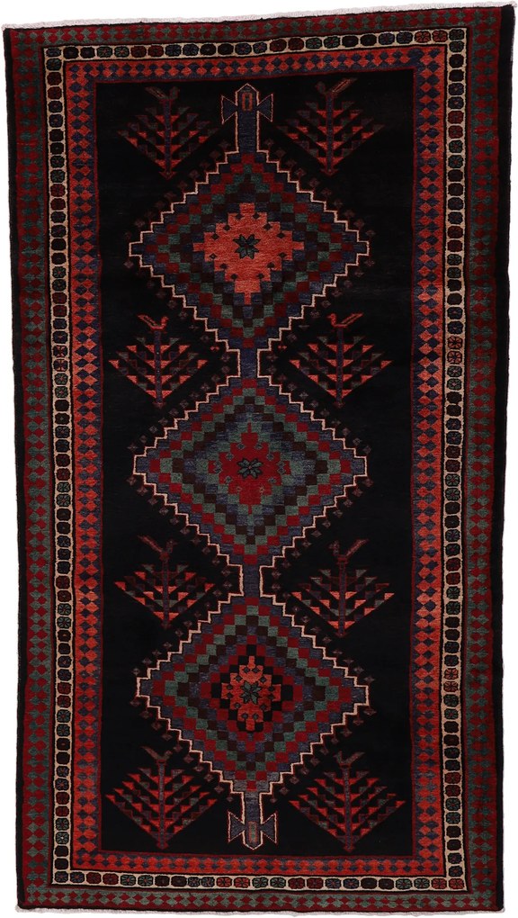 Kurdi Tappeto persiano 160x280 (Iran) Annodato A Mano