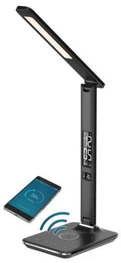 Brilagi - Lampada LED dimmerabile con ricarica wireless REGINA LED/8,5W/230V nero