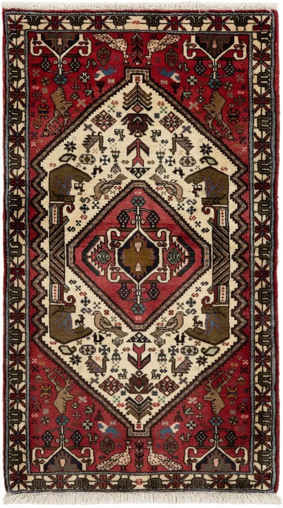 Abadeh Tappeto 80x140 (Iran) Annodato A Mano