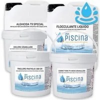 Kit Mix Per Mantenimento Acqua Piscina - Da 55 A 100 Mc