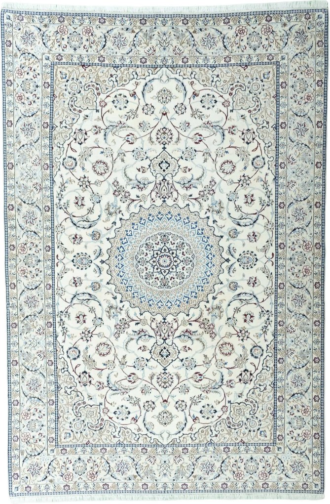 Nain Tappeto persiano 200 x 300 Beige (Iran) Annodato A Mano