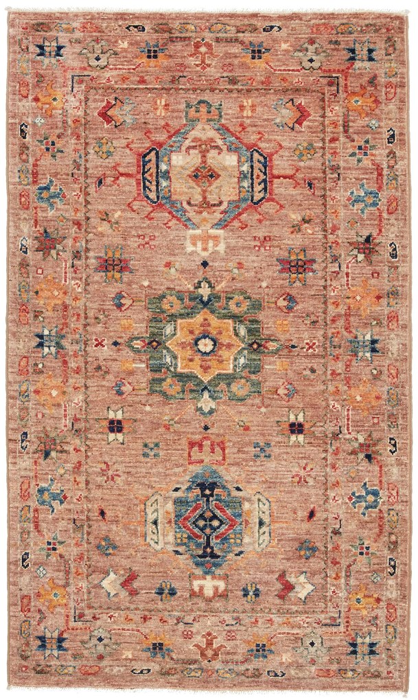 Samarkand Tappeto 80x130 Marrone (Pakistan) Annodato A Mano