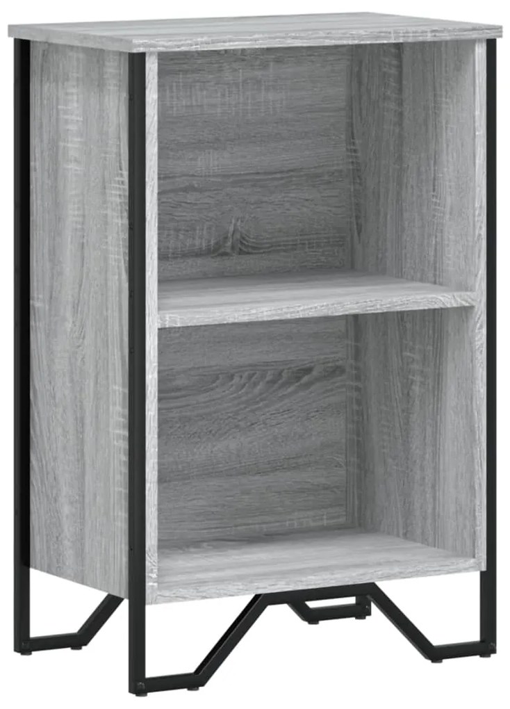 Libreria grigio sonoma 50x31x74,5 cm in legno multistrato