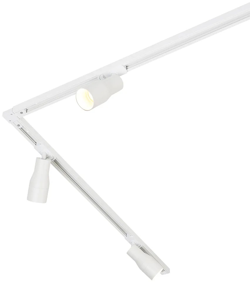 Sistema di illuminazione a binario moderno con 5 faretti bianco 1-Fase - Iconic Kohua