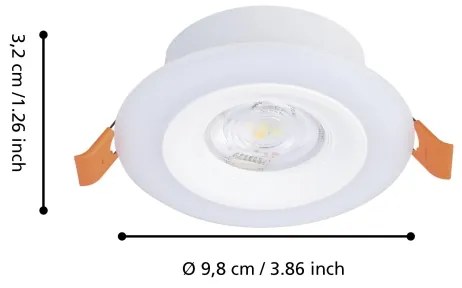 Eglo 901117- Set da 3 lampade da bagno LED RGB dimmerabili CALONGE 3,8W/230V IP44 + telecomando