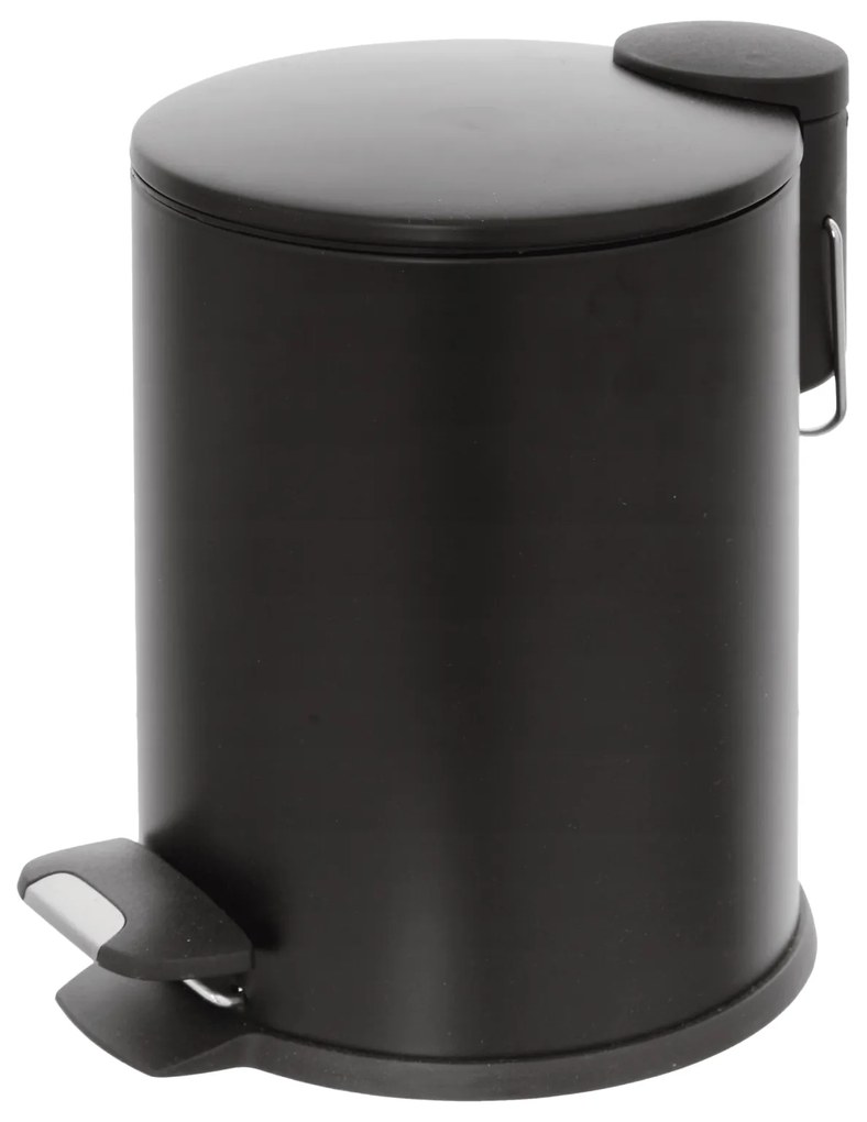 Pattumiera Bagno Con Pedale 3L Feridras "Cover Slim" Nero