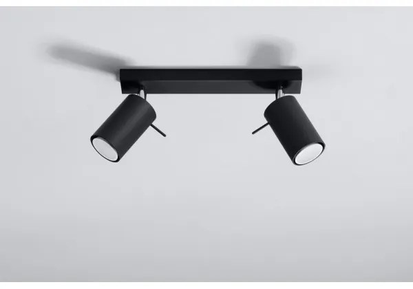 Sollux SL.0092 - Faretto RING 2 2xGU10/10W/230V nero