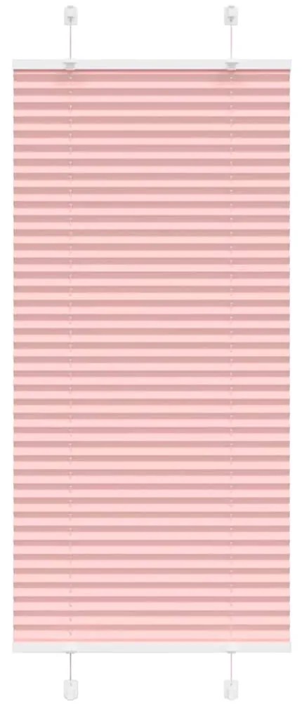Tenda Plissettata Rosa 60x100 Cm Larghezza Tessuto 59,4 Cm /