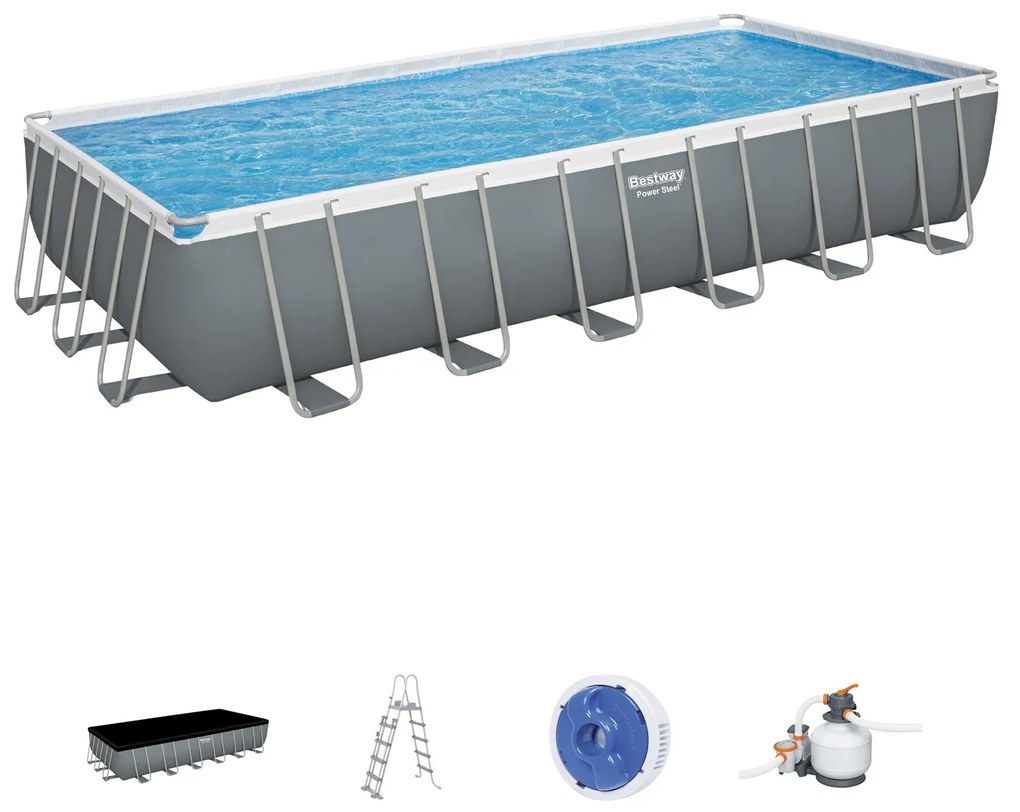 Piscina fuori terra 732x366x132 cm Power Steel Frame Bestway