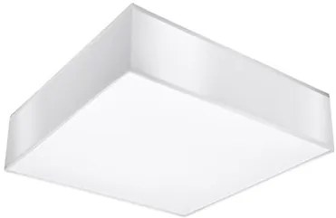Plafoniera Quadrata da Soffitto in PVC 2xE27 HORUS 35 White da interno