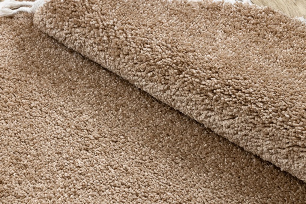 Tappeto BERBER 9000 cerchio beige Frange berbero marocchino shaggy