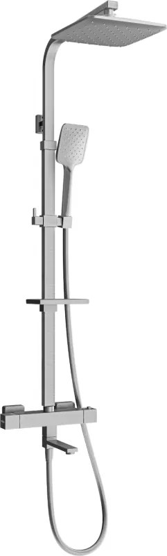 Mexen CQ62 set da vasca-doccia con soffione e rubinetto termostatico, grafite - 779106295-66