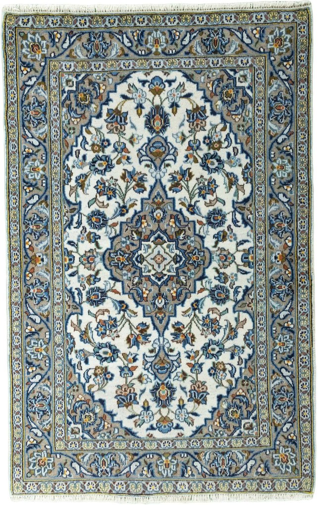 Kashan Tappeto persiano 150x100 Beige (Iran) Annodato A Mano