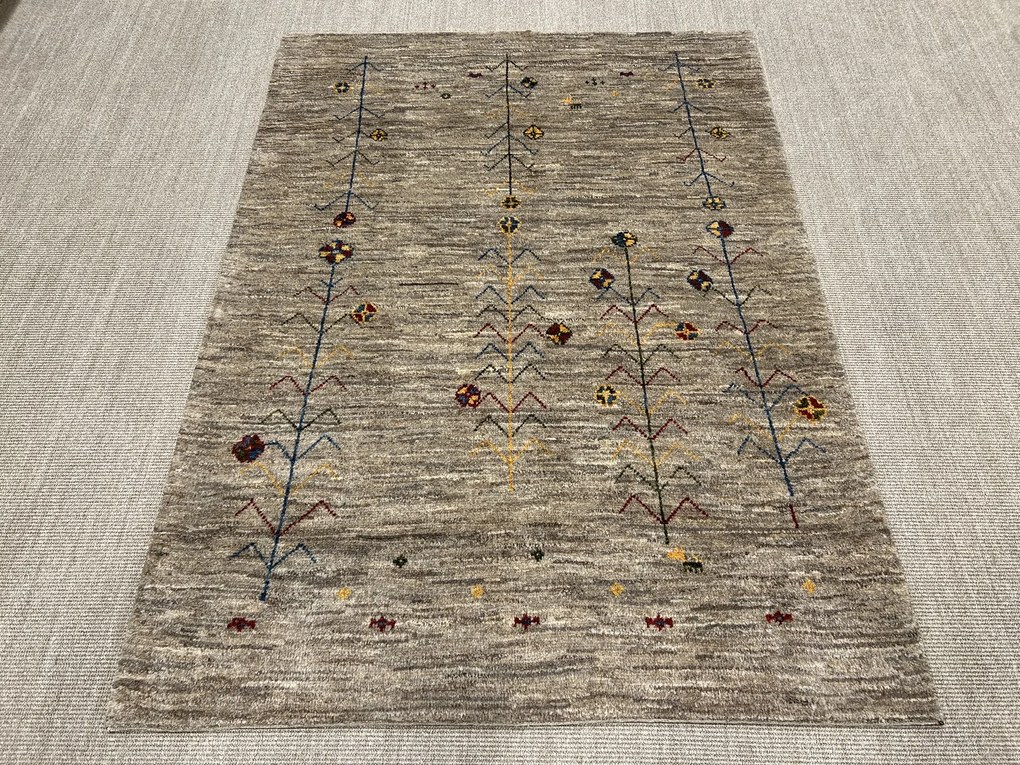 Gabbeh Tappeto 150 x 200 Rosso (Iran) Annodato A Mano