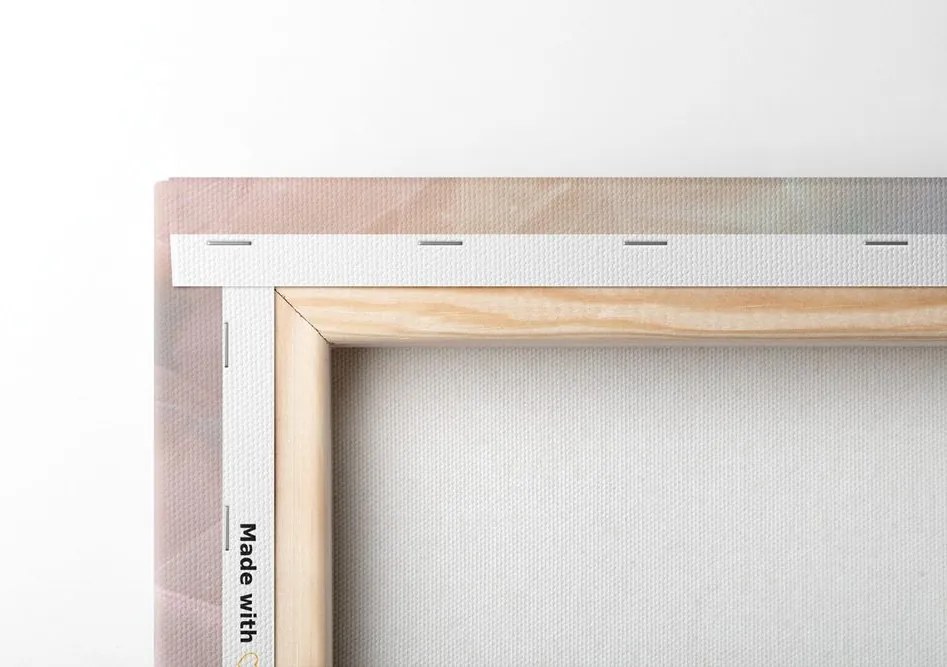 Quadro su tela – Riflesso delle foglie pastello