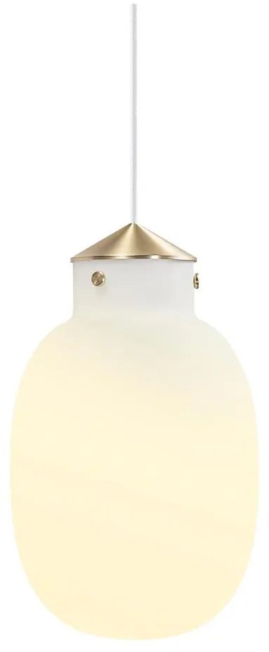 Nordlux - Lampadario a sospensione con filo RAITO 1xE27/25W/230V ottone/bianco