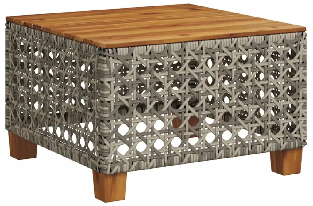 Set divano da giardino 8 pz con cuscini grigio in polyrattan