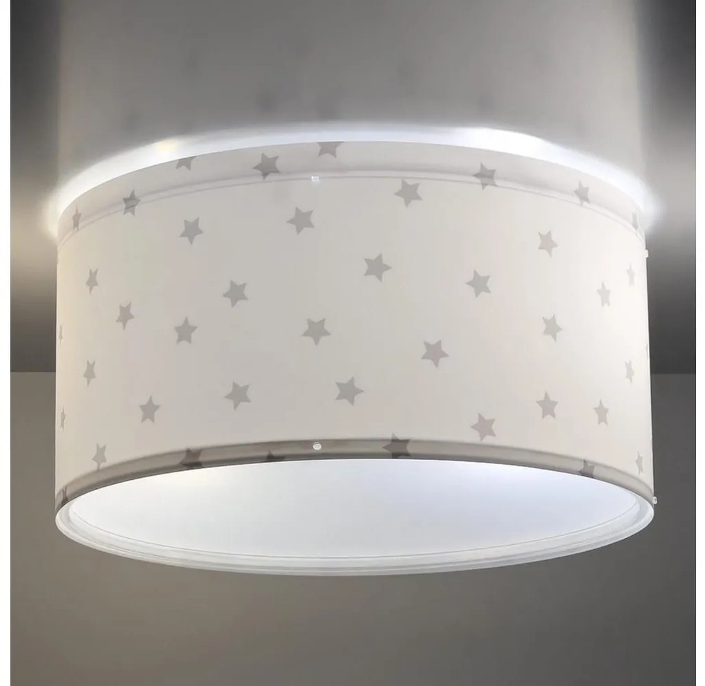 Dalber 82216B - Plafoniera per bambini STAR LIGHT 2xE27/60W/230V bianco