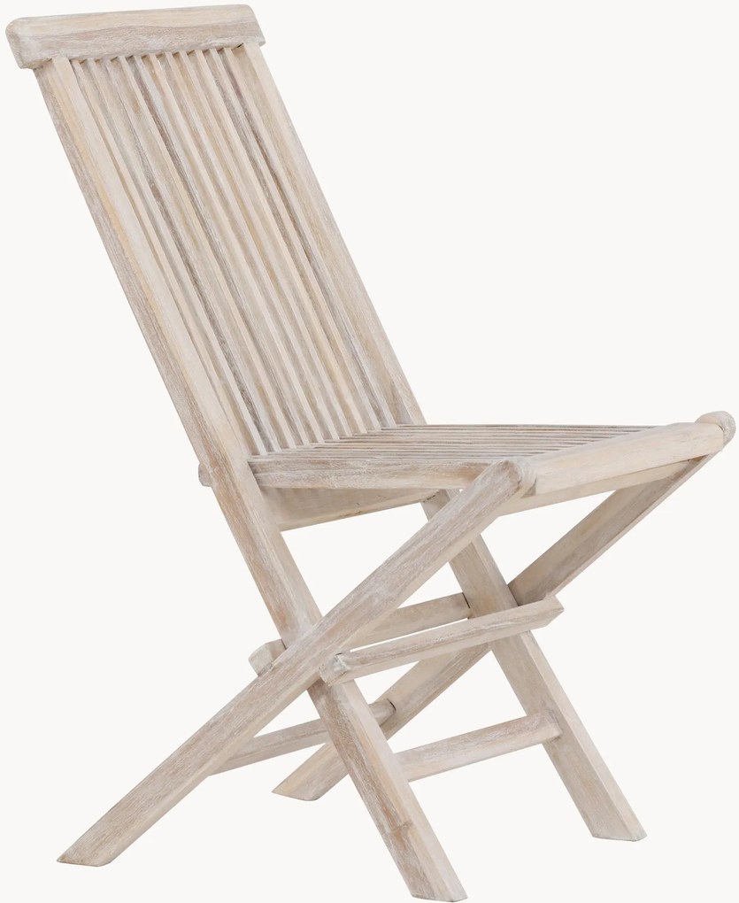 Set di 2 sedie da giardino in legno di teak Kenya