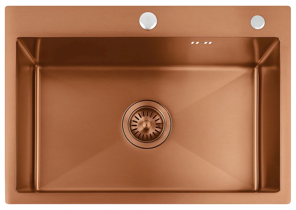 Lavello in acciaio Liam BRUSH COPPER