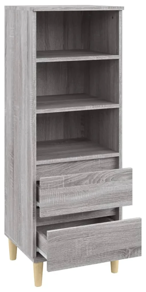 Credenza grigio sonoma 40x36x110 cm in legno multistrato
