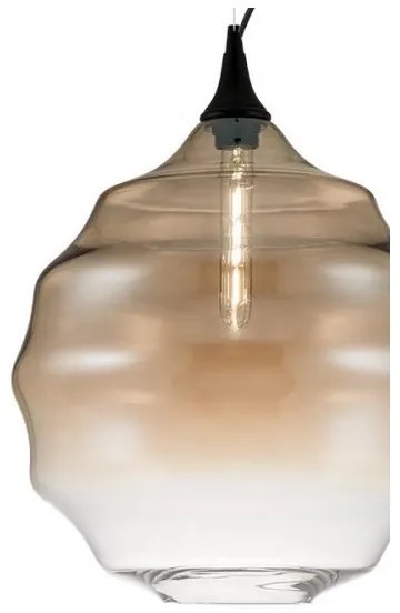 Redo 01-1844 - Lampadario a sospensione con filo SLAG 1xE27/42W/230V diametro 40 cm beige