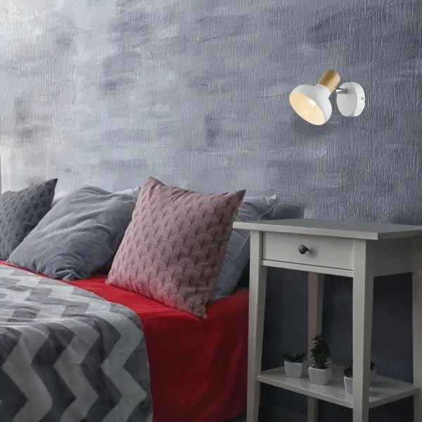 Rabalux 5943 - Faretto da parete HOLLY 1xE14/40W/230V bianco