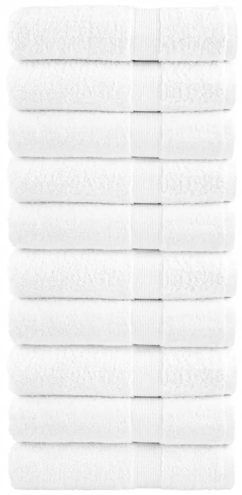 Asciugamani Da Bagno Solund 10 Pz Bianchi 100x150cm 600gsm /