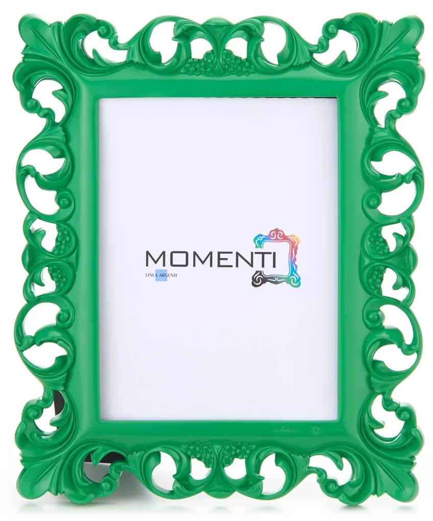 Cornice "Classic Pop - Momenti ".  Portafoto in resina cm. 13x18 - Verde