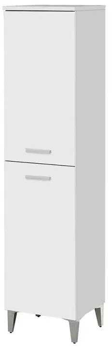 Colonna bagno a terra 150 H bianco con due ante Martha