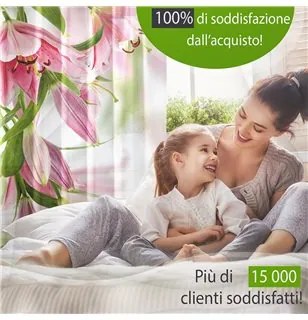 Tenda digitale e copriletto coordinato Orchidea Viola