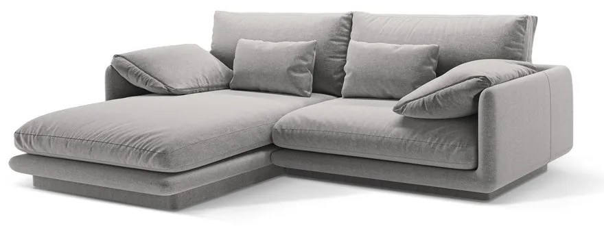 Divano angolare grigio chiaro (angolo sinistro) Torino - Micadoni Home