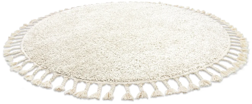 Tappeto BERBER 9000 cerchio crema Frange berbero marocchino shaggy - PRODOTTO DI SECONDO GRADO