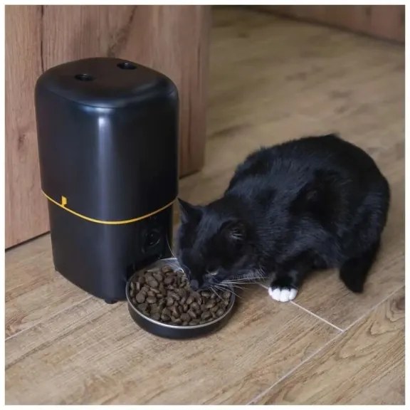 Distributore automatico di mangime 4 l/5V/3xD nero Wi-Fi