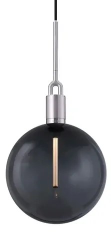 Forked Globe Lampada a Sospensione Dim. Large Smoked/Steel - Buster+Punch