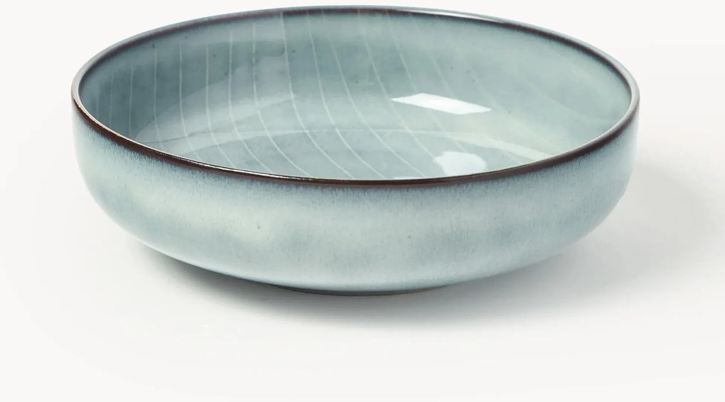 Ciotola in gres fatta a mano Nordic Sea, Ø 17 cm, 4 pz
