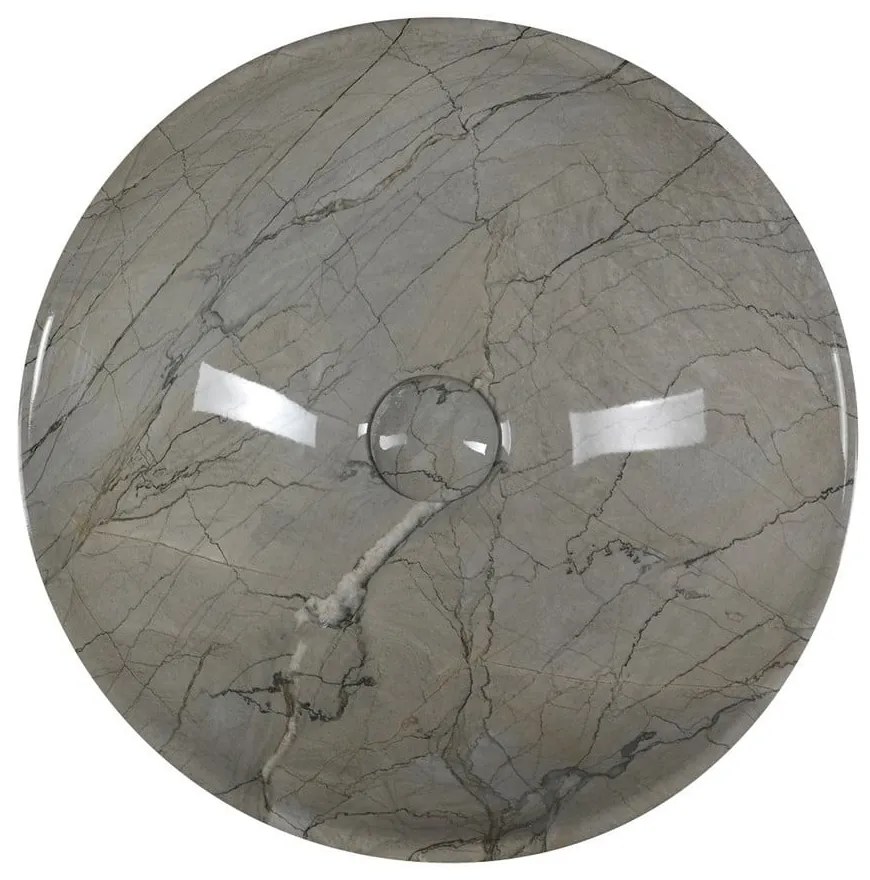 Lavabo rotondo grigio in ceramica ø 42 cm Dalma – Sapho