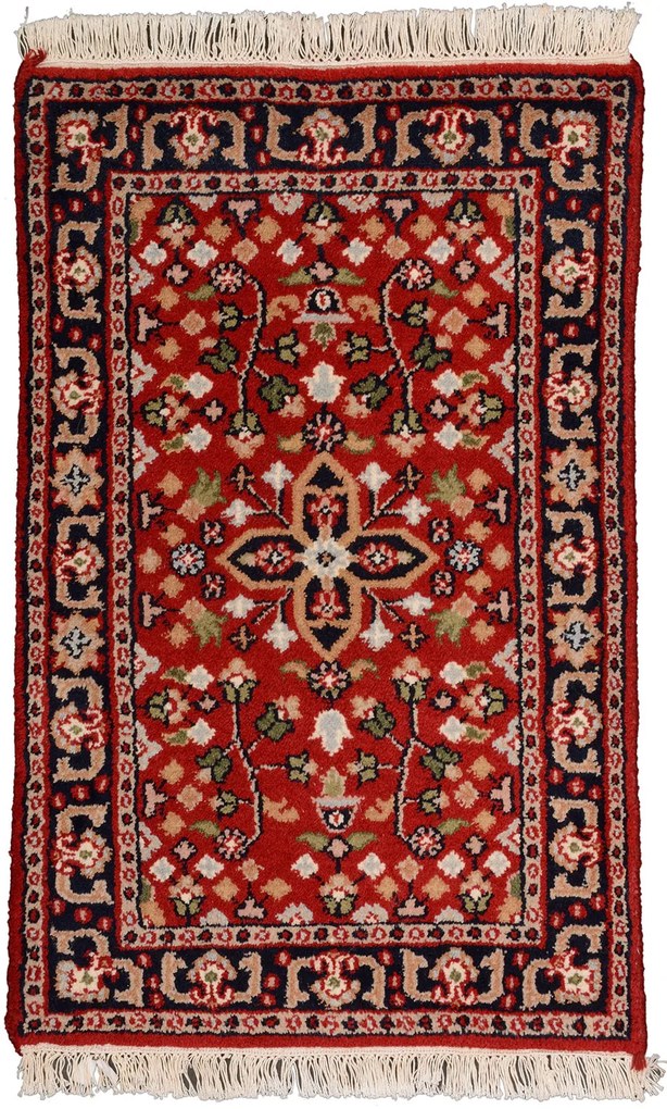 Sarouk Tappeto orientale 90x60 Rosa (Indian) Annodato A Mano