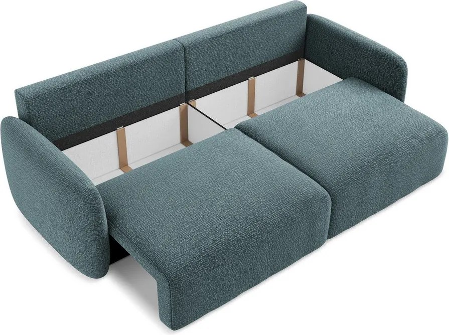 Divano turchese allungabile/con contenitore 238 cm Kalena – Makamii