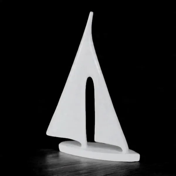 Decorazione da tavolo in resina, 28 cm, bianco