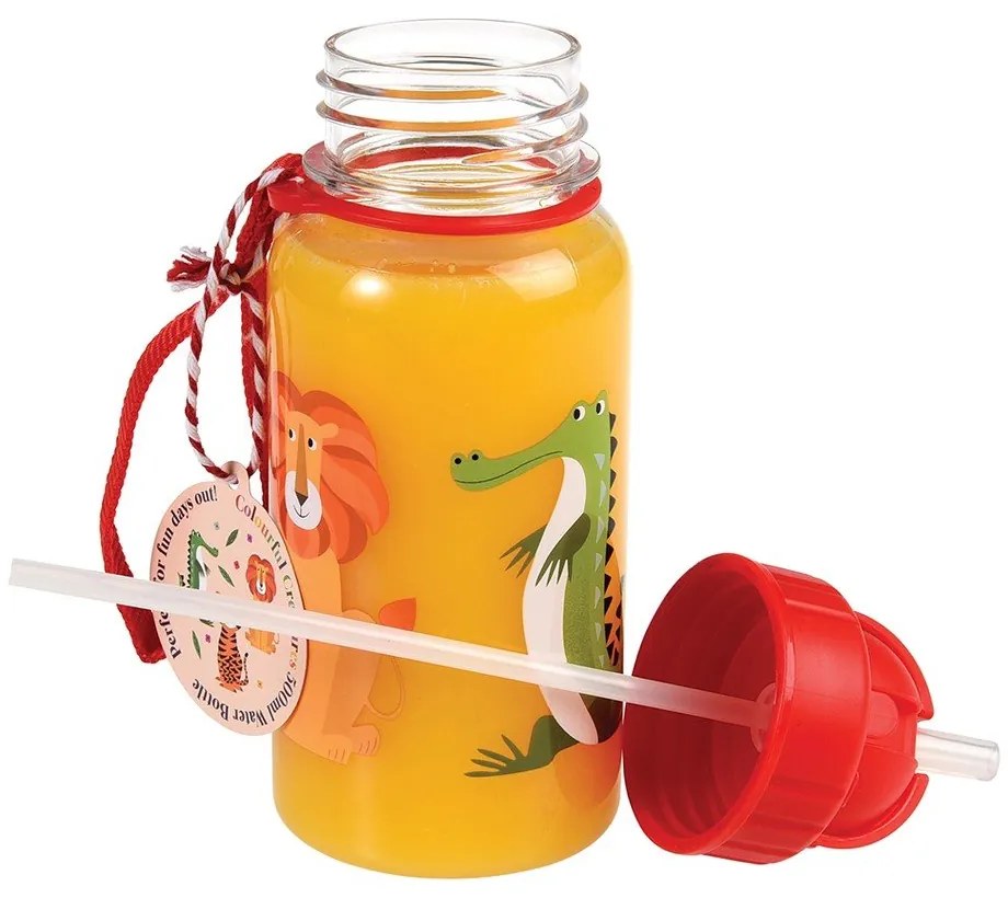Bottiglia per bambini rossa in tritolo 500 ml Colourful Creatures – Rex London