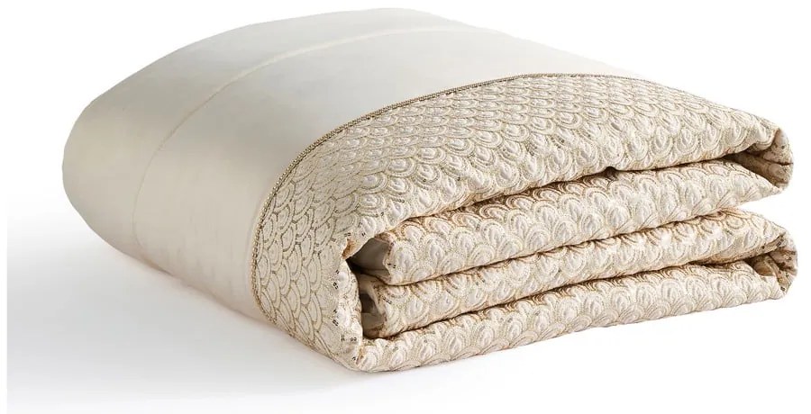 Copriletto trapuntato beige in micro raso 240x260 cm Deco Sequin - Catherine Lansfield